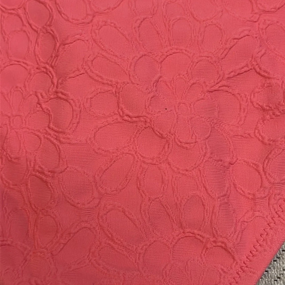 Jessica Simpson side shirred floral design melon color hipster bikini bottoms - Picture 14 of 15